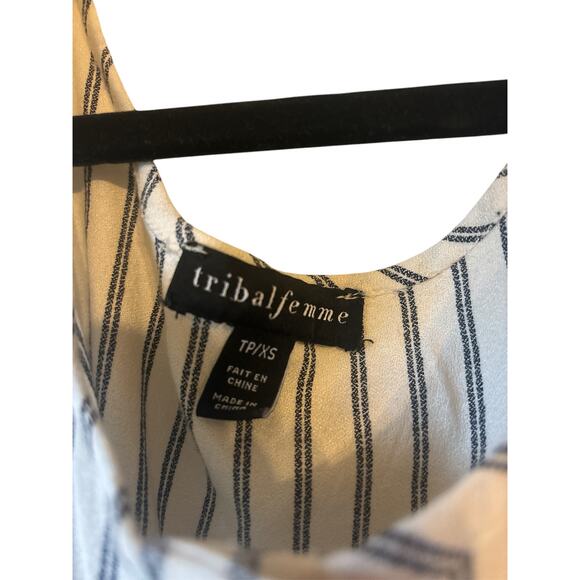 Tribal Femme Striped Romper - Picture 3 of 4